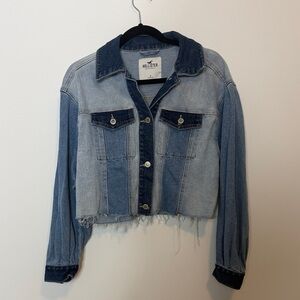 Hollister cropped denim jacket